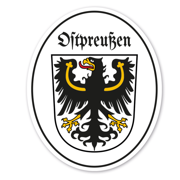 Grenzschild Ostpreußen - Adler