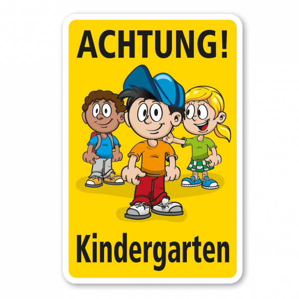 Kinderschild Achtung Kindergarten - Schilderserie SP-01