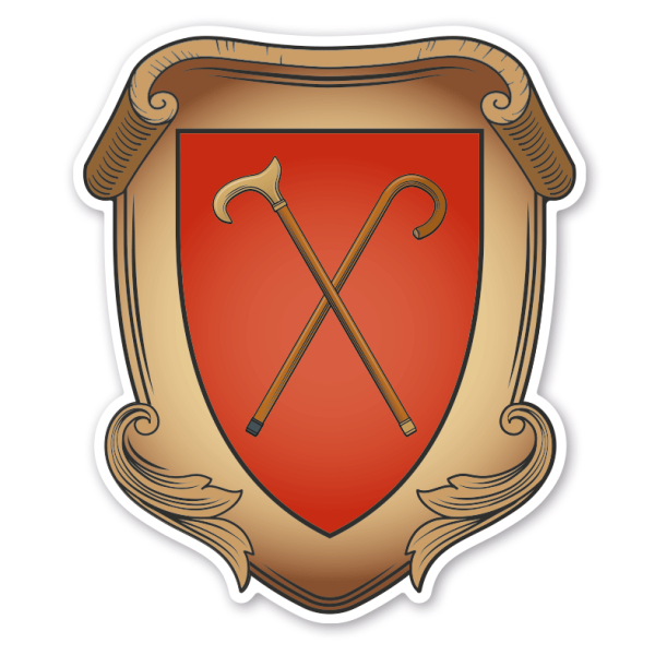 Maibaumschild / Zunftwappen Stockmacher - Wappen A