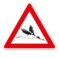 Verkehrsschild Achtung Störche – VZ-PR-126 Verkehrsschild Achtung Störche – VZ-PR-126