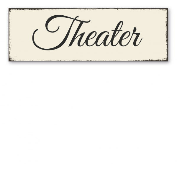 Retro Schild Theater