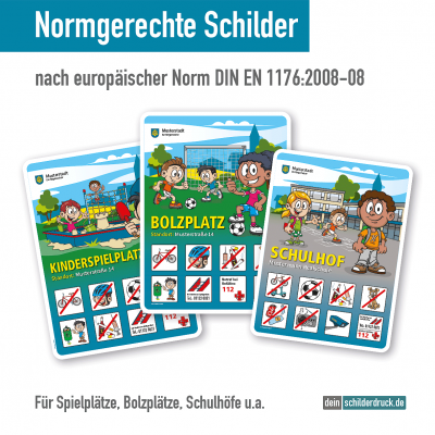 Spielplatzschild Trampolin-Regeln - Standardschild mit 8 frei zu