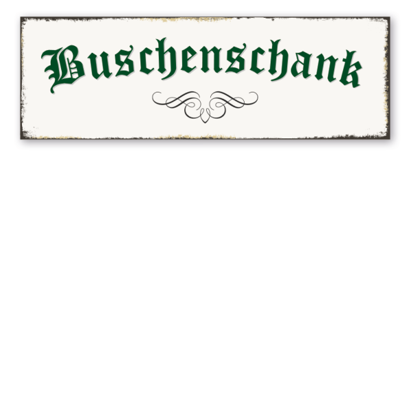 Retroschild Buschenschank