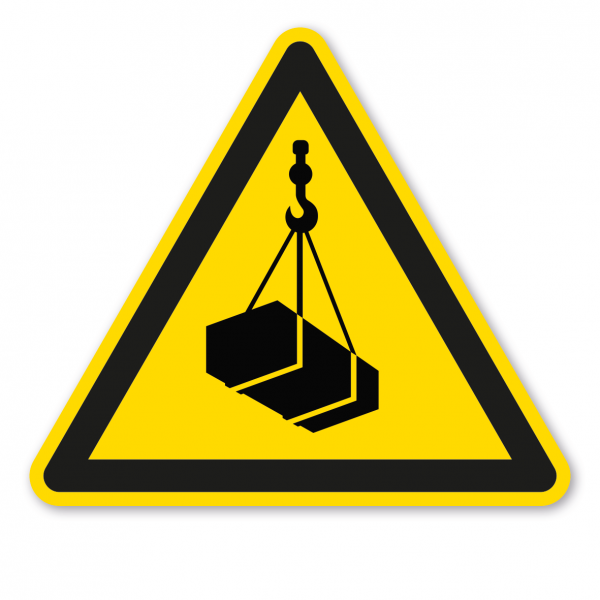 Warnzeichen Warnung vor schwebender Last – ISO 7010 - W015