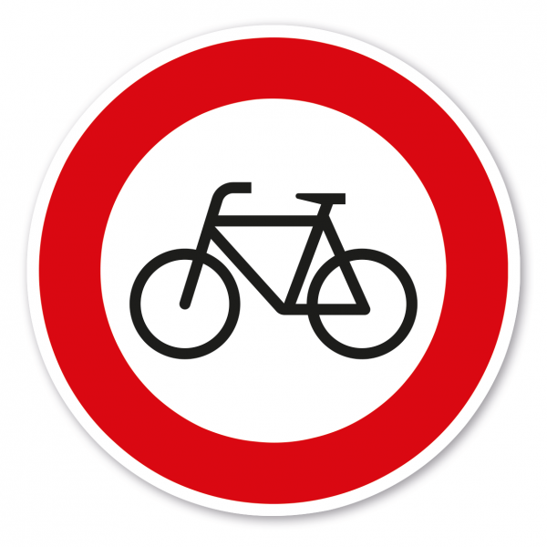 Verkehrsschild Verbot für Radfahrer – VZ 254