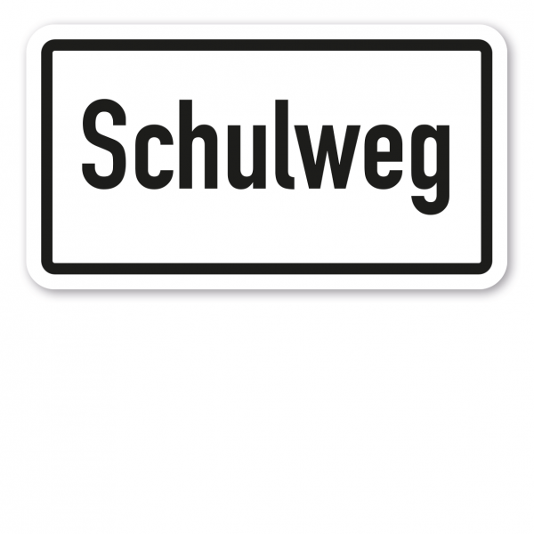 Zusatzzeichen Schulweg - Verkehrsschild VZ-2303