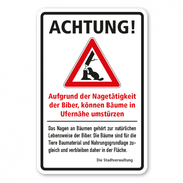 Hinweisschild Achtung Wildschutzgebiet - Betreten verboten - Hirsch - Kombi