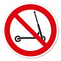 Verbotszeichen Tretroller / Scooter verboten Verbotszeichen Tretroller / Scooter verboten