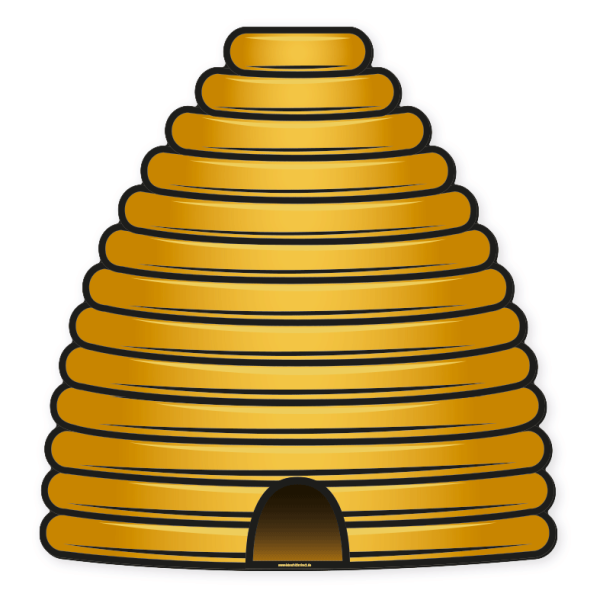 Bodenkleber für Bewegungspfade - Bienenstock - BWP-01-98 - Motivelement von BWP-01-SET-16