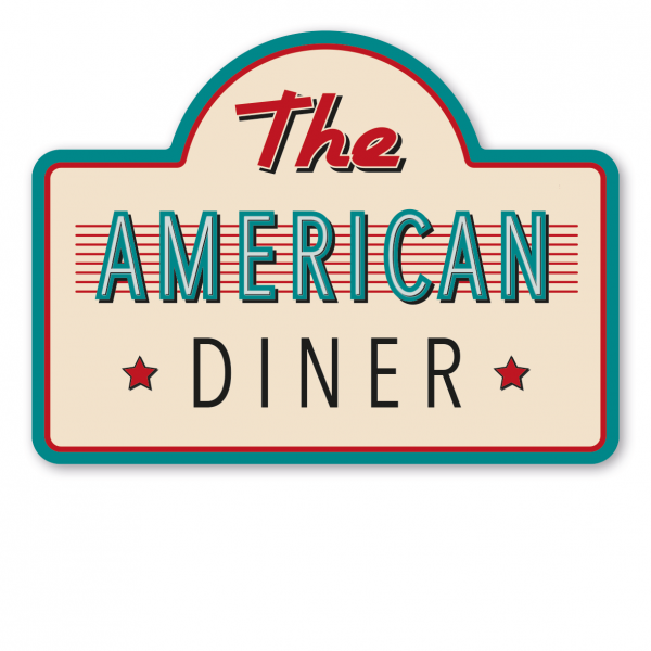 Retroschild - Diner-Schild The American Diner