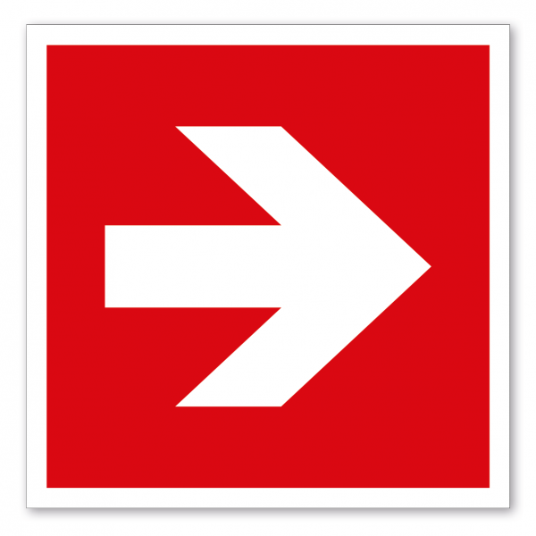 Brandschutzzeichen Richtungsangabe rechts/links