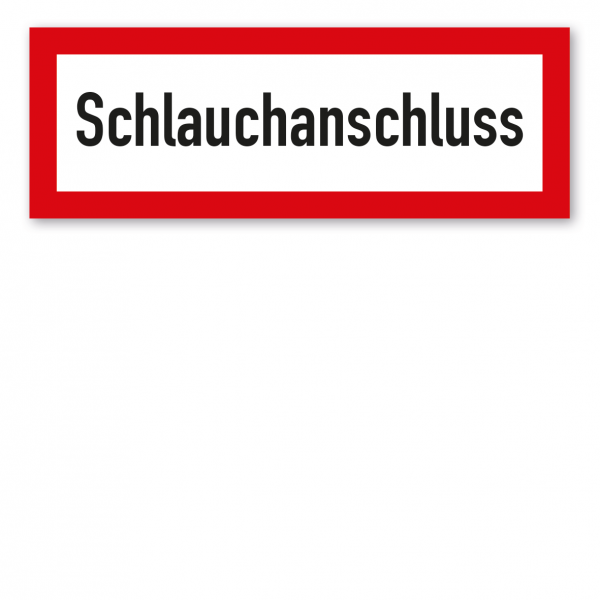 Brandschutzschild Schlauchanschluss