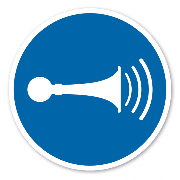 Gebotszeichen Akustisches Signal geben - Hupen – ISO 7010 - M029