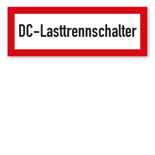 Brandschutzschild DC-Lasttrennschalter