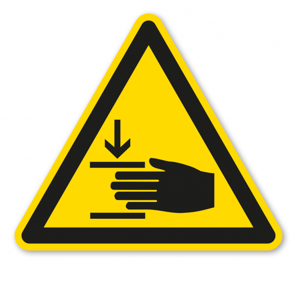 Warnzeichen Warnung vor Handverletzungen 02