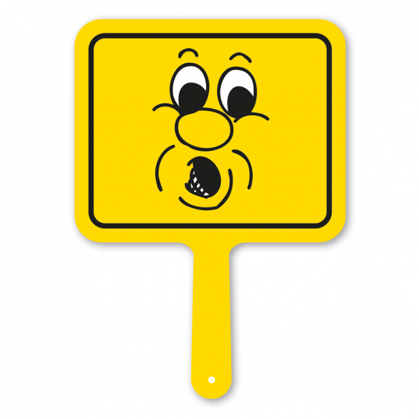 Lustiges Formschild – Gesichtsausdruck Überrascht – Motivschild