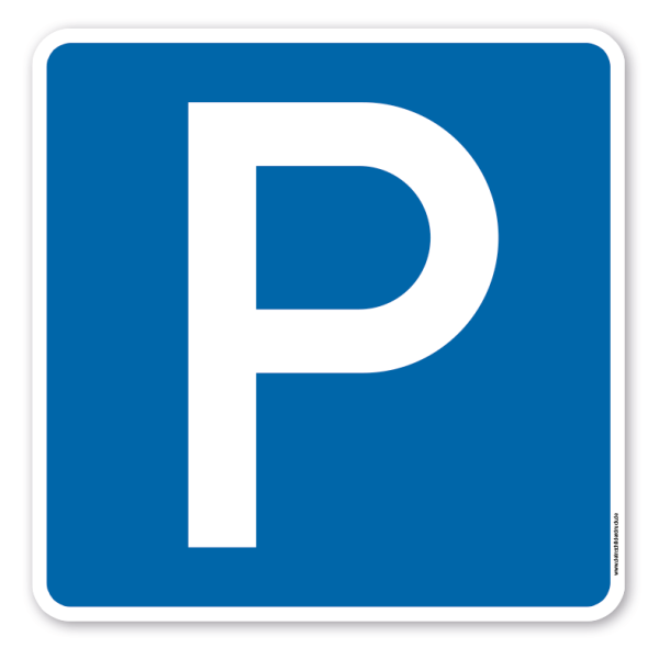 Bodenkleber für Lern- und Bewegungspfade - Parkplatz - Verkehrszeichen VZ-314 - BWP-02-136 – Verkehrserziehung