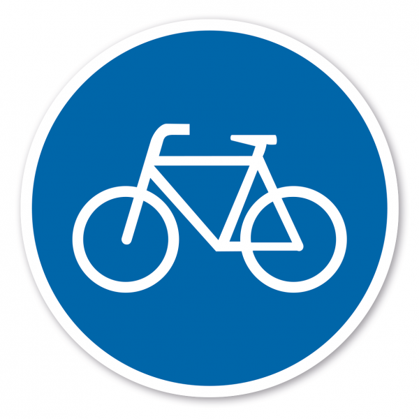Gebotszeichen Fahrradweg benutzen