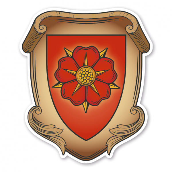 Maibaumschild / Wappenschild Lipperland - Lippische Rose - Kreis Lippe - Wappen A