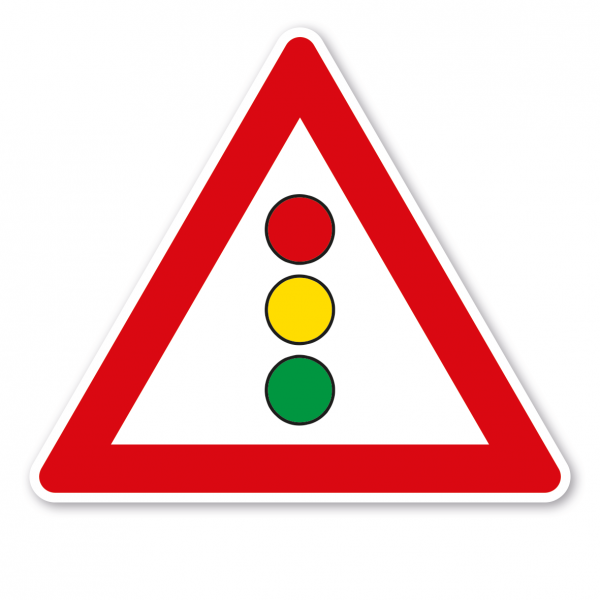 Verkehrsschild Achtung Lichtzeichenanlage - Ampel – VZ 131