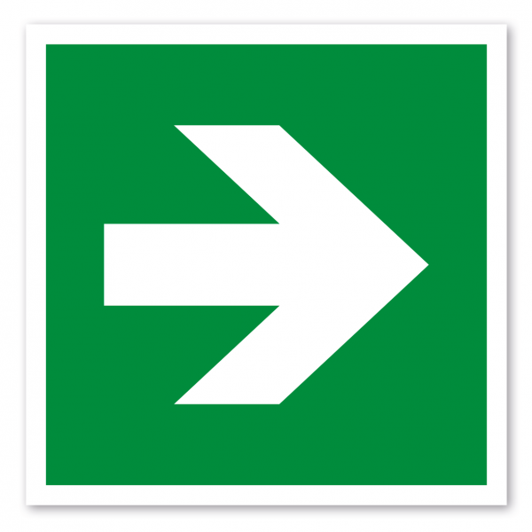 Rettungszeichen Richtungsangabe links-rechts - ISO 7010 - E005