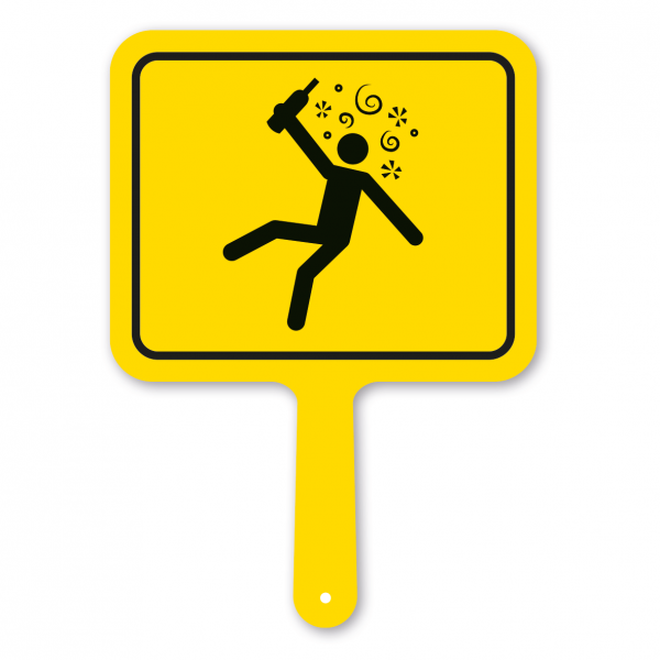 Lustiges Formschild – Trunkenheit - Betrunken - Besoffen – Motivschild
